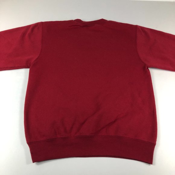 Champion Santa Clara Broncos Sweatshirt Adult Extra Small Red Faded ECO Crewneck - Picture 9 of 12